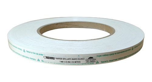 Canto Rehau Pvc Rauvisio Blanco Brillante 1mmx23mm X 10m S/p