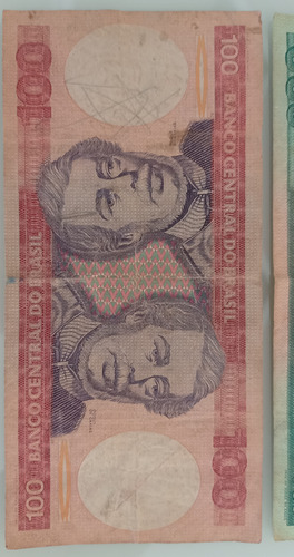 Notas De 500, 200 E 100 Cruzeiros Anos 80 (Usado)
