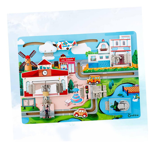 Juguete Niños Tablero Sensorial Tipo Montessori Didáctico