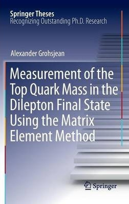 Libro Measurement Of The Top Quark Mass In The Dilepton F...