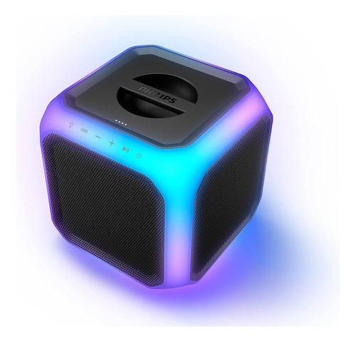 Philips X - Altavoz De Fiesta Bluetooth Con Luces De Fiesta. Color Negro