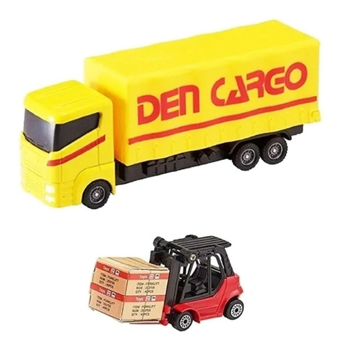 Teamsterz Set Logistico Camion Y Montacarga 
