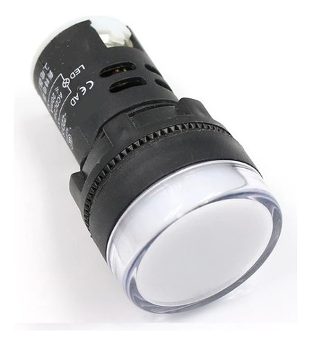Luz Piloto Led Monoblock 22mm 220v Color Blanco