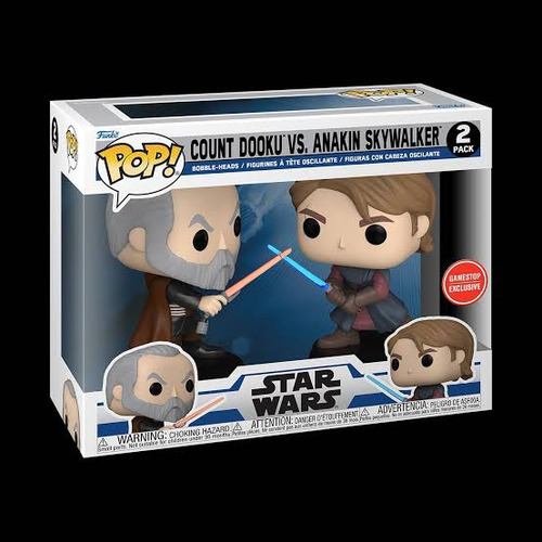 Funko Pop Star Wars 2pack Count Dooku Vs Anakin Skywalker Gs (Usado)