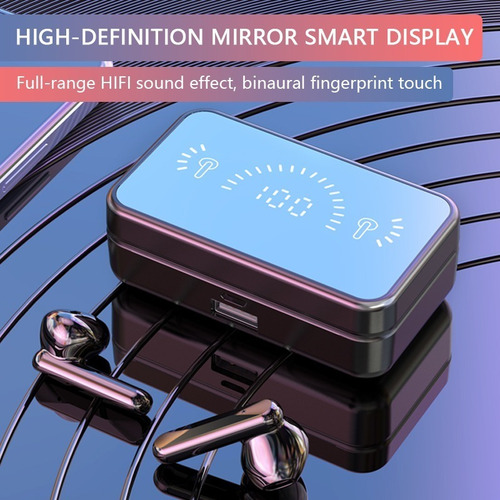 D Audífono Impermeable S20 Con Estuche De Carga 3500mah