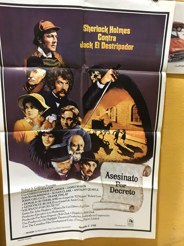 Antiguo Afiche De Cine Orig.- Sherlock Holmes-envio 