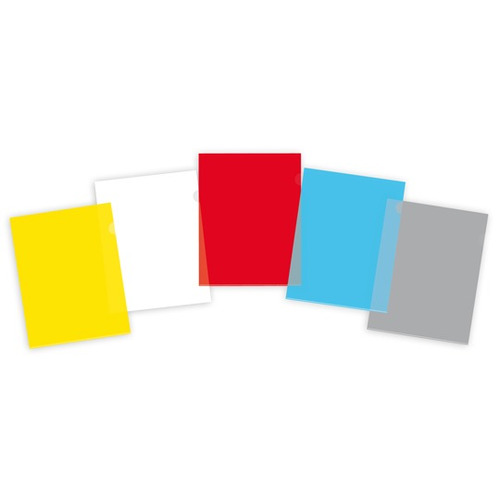 Folder Sellado En L Carta Varios Colores Paquete Con 15pzas