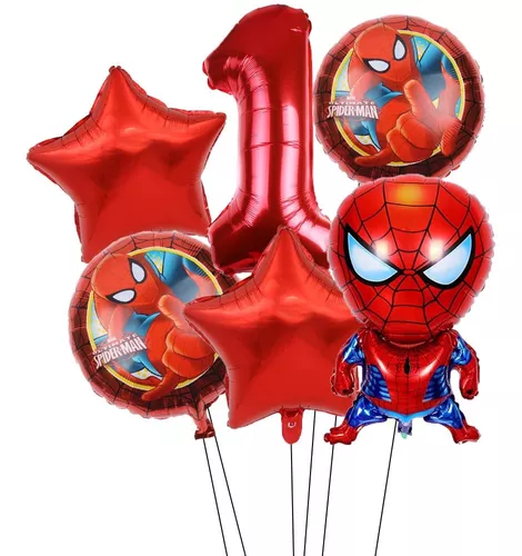 Set 6 Globos Metalicos Spiderman Con Numero Rojo Decoracion en venta en  Iztapalapa Distrito Federal por sólo $   Mexico
