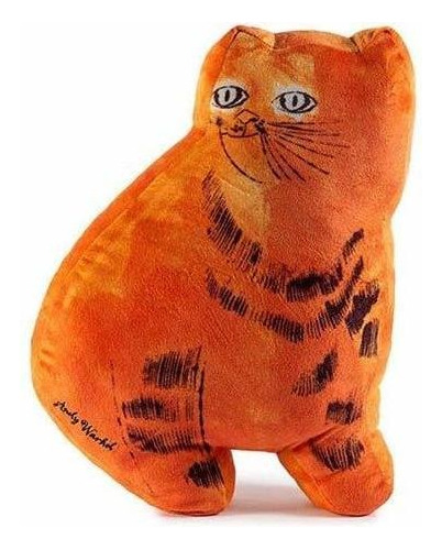 Kidrobot Andy Warhol Gato Felpa Almohada (naranja)