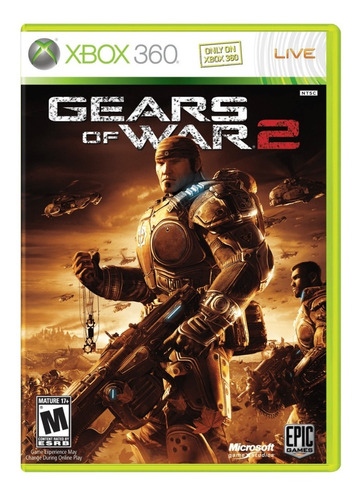 Gears Of War 2 Xbox 360 Mídia Física Seminovo