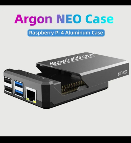 Case Argon 1 Neo Para Raspberry Pi 4 B Refrigeração Passiva (Usado)