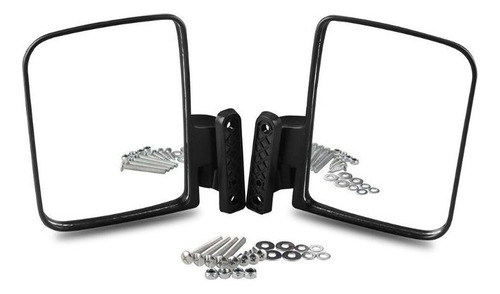 Pair Of Black Universal Golf Cart Mirrors B