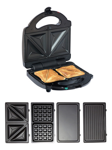 Total Chef 4-in-1 Waffle Maker, Indoor Grill, Sandwich Ma