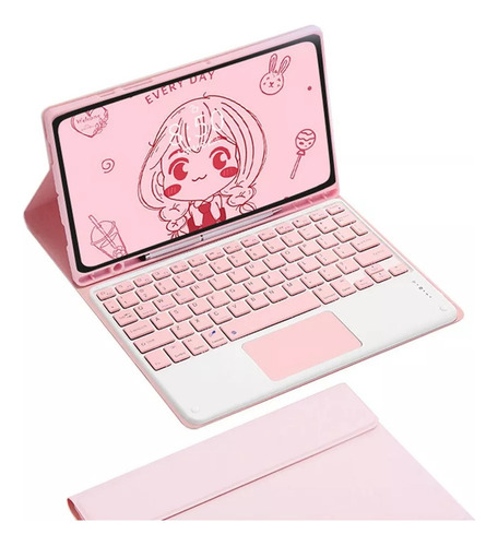 A Funda Con Teclado Táctil Para Galaxy Tab S9 Ñ