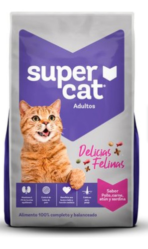 Super Cat, Delicias Felinas, Adultos Todas Las Razas 9kg