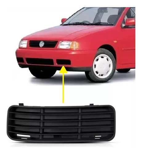 Grilla Lateral Vw Polo 96/97/98/99/01/02/03/04 S/faro Der/iz