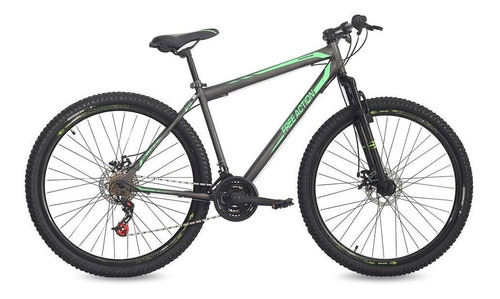 Bicicleta Aro 29 Flexus 21 Marchas Freio A Disco Status Bike Cor Grafite com Verde