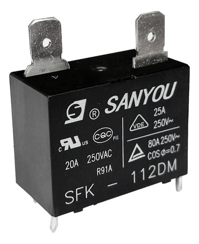 10 Relés Sanyou Sfk-112dm 20a P/ Placa Ar Novo E Original