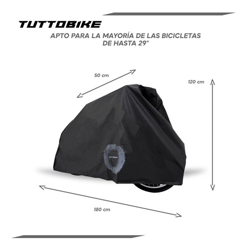 Imagen 6 de 9 de Funda Para Bicicleta Protectora Impermeable Tuttobike