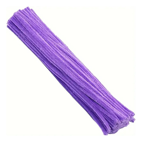 100pz De Limpiapipas Para Manualidades, Decoraciones, Flores Violeta
