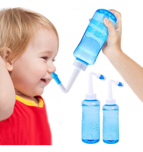 Sinusite Higienizador Ducha Nasal Lavador Lavagem - 500ml Cor Azul