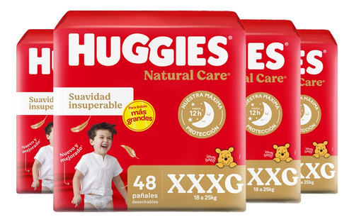 Pañales Huggies Supreme Care Cuidado Superior Pack X4