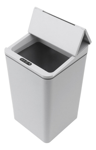 Cubo De Basura Gris Con Apertura Automática, Sensor De Escri