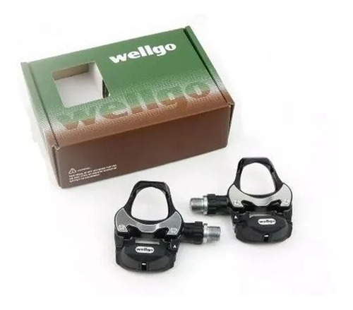 Pedal Clip Speed Road Estrada Wellgo R251 Com Tacos Preto