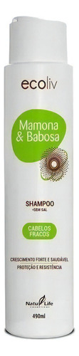 Shampoo Mamona E Babosa 490ml Natu Life