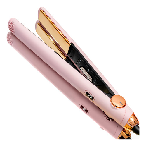 Alisador E Modelador De Cabelo Tymo Flat Iron 2 Em 1 Titaniu