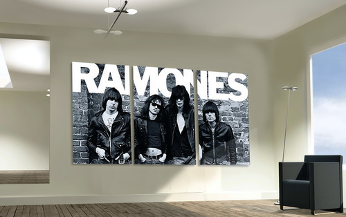 Cuadros Tripticos Modernos Ramones De 80 X 150 Cm