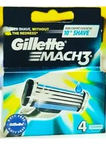 Comprar Gillette Mach3 Kit De 4 Cartuchos Para Afeitadoras Original
