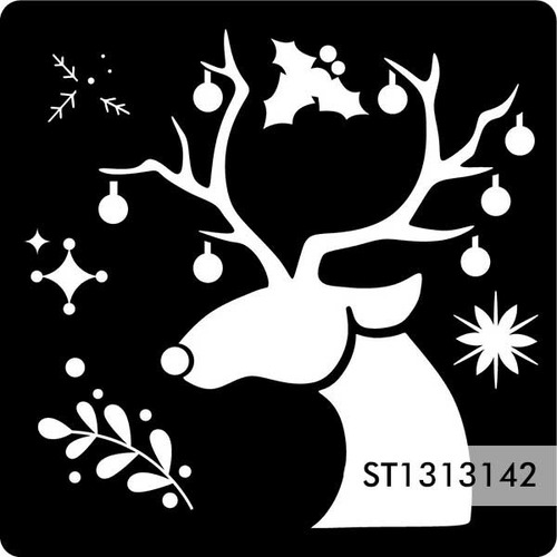 Plantilla O Stencil Navidad S69 13 Cm Uso Rudo 8 Piezas