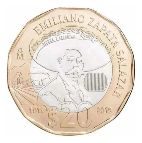 Moneda Conmemorativa Emiliano Zapata