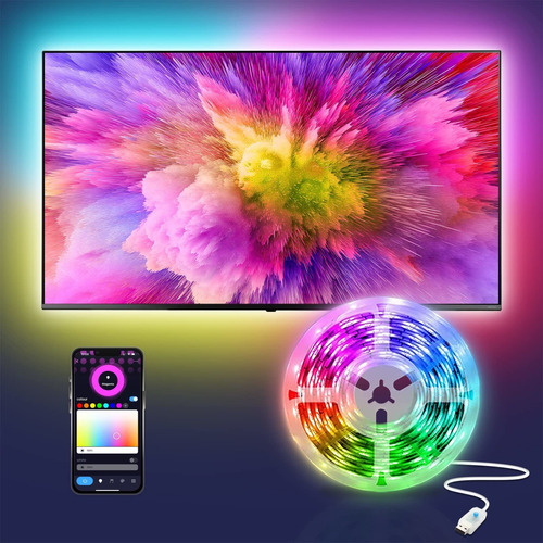 Appeck Retroiluminacion Led Para Tv Luz Pie Rgb Detra Musica