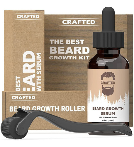 Kit De Crecimiento De Barba Para Hombre, Con Suero Para El C