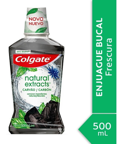 Imagen 1 de 1 de Enjuague Bucal Colgate Natural Extracts Carbón 500ml