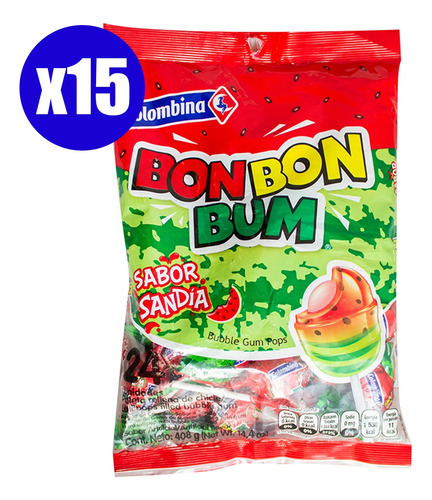 Bolsa Bon Bon Bum Sandía 24un X 15