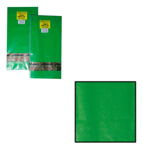 Embalagem De Presente Saco Bopp Per Verde 50uni. 15x30 Pp02