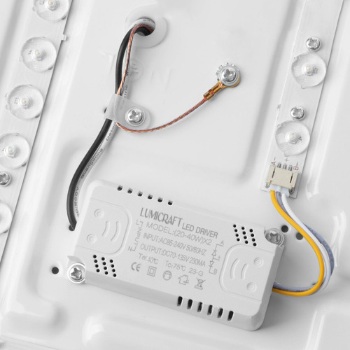 Lampara Led Panel Plafon 30 Watts Color Blanco Liso