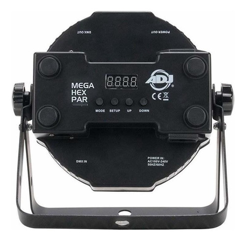 American Dj Mega Hex Par Led De Perfil Bajo Rgbaw + Luz D