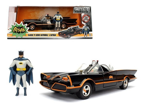 Auto Escala 1:24 - Batimóvil Serie 1966 Con Batman Y Robin