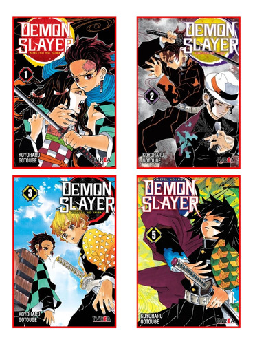Combo Demon Slayer 01, 02, 03 Y 05 - Manga - Ivrea