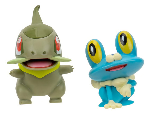 Pokemon Set Froakie 4cm + Axew 5cm Pokemon Jazwares Original