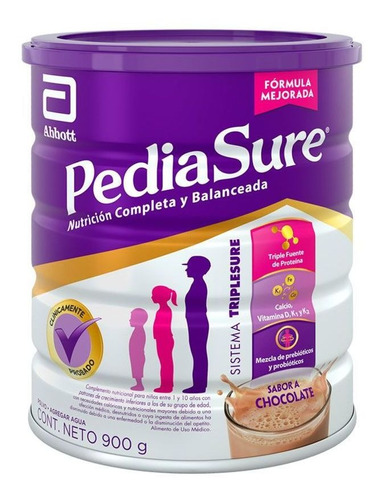 Pediasure Complete Polvo Chocolate 1 A 10 Años 900 Gr.