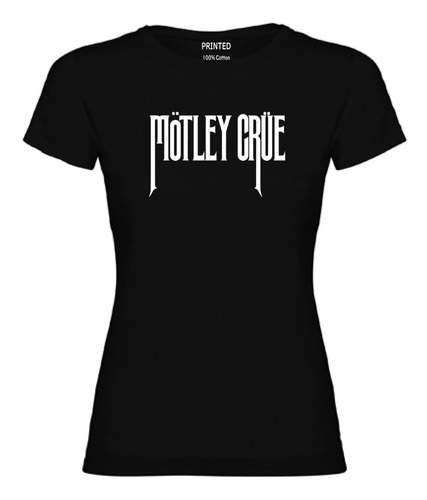 Polera Estampada Mujer Mötley Crüe I