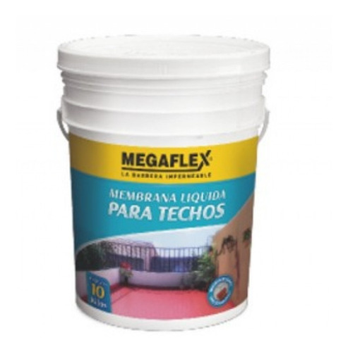Membrana* Liquida Megaflex X 10kg Blanco Verde O Rojo