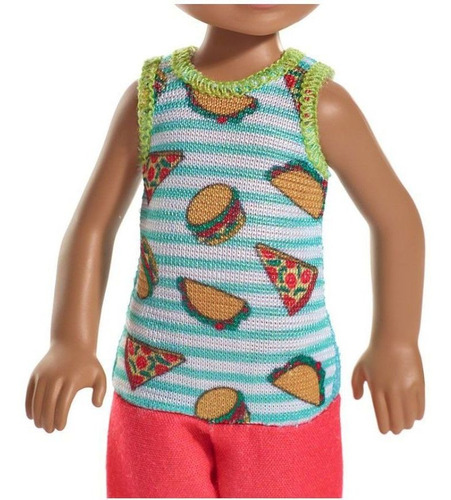 Imagem 3 de 5 de Mini Boneco Barbie Club Chelsea - Menino Pizza Ms
