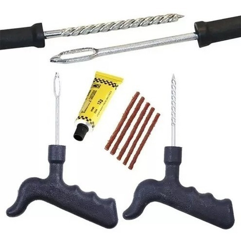 Kit Repara Neumáticos Pinchazos Emergencia Auto Moto Trk005