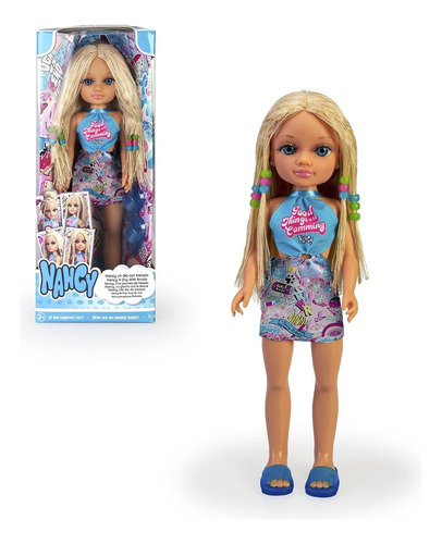 Muñeca Nancy Un Dia Con Trenzas Rubia